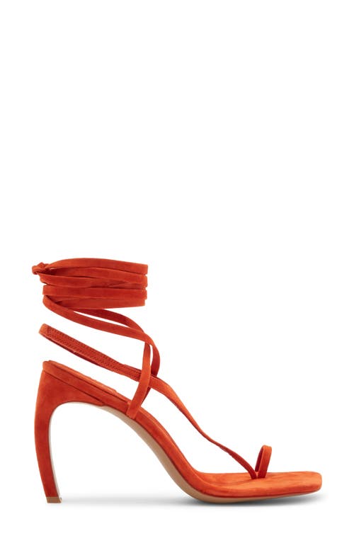 Jeffrey Campbell Bon Bon Ankle Wrap Sandal In Orange