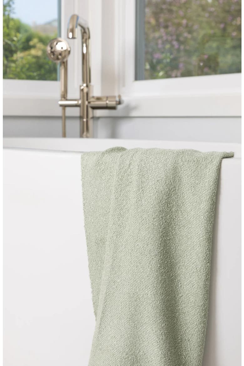 Textured Bouclé Towel, Alternate, color, FERN & FOREST