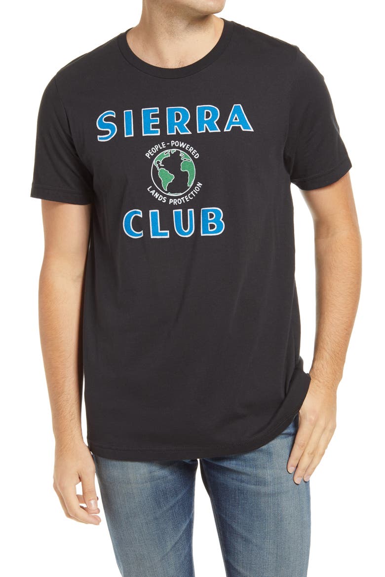 x Sierra Club Explore Enjoy Graphic Tee, Main, color, BLACK