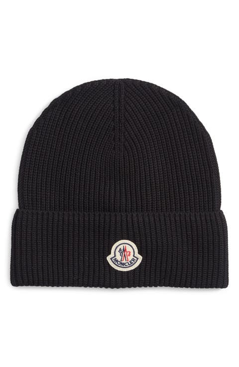 Logo Patch Cotton Rib Beanie