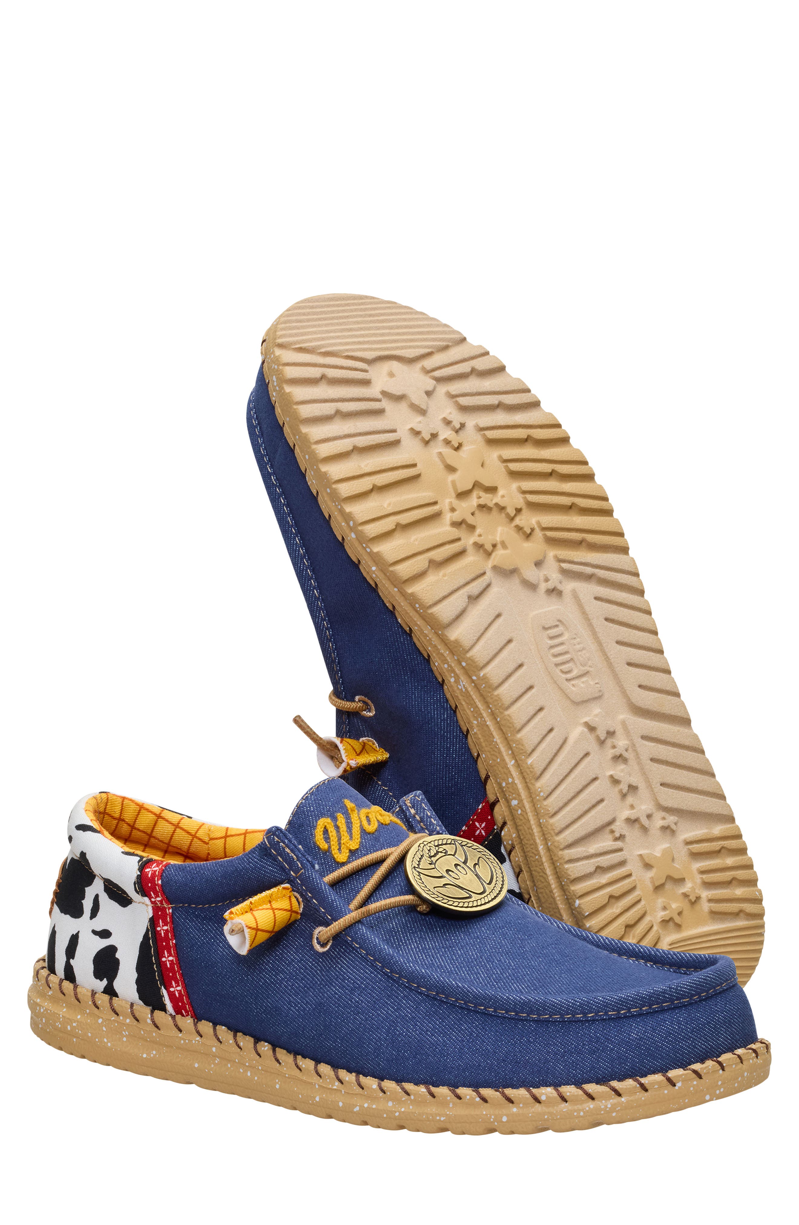 Hey Dude x Toy Story Wally Sheriff Woody Slip-On, Alternate, color, 