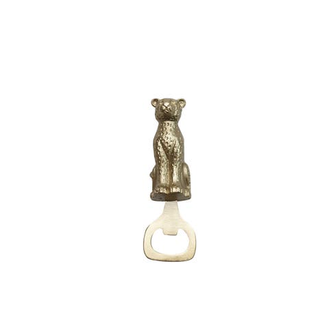 Antique Cheetah Bottle Opener, Gold