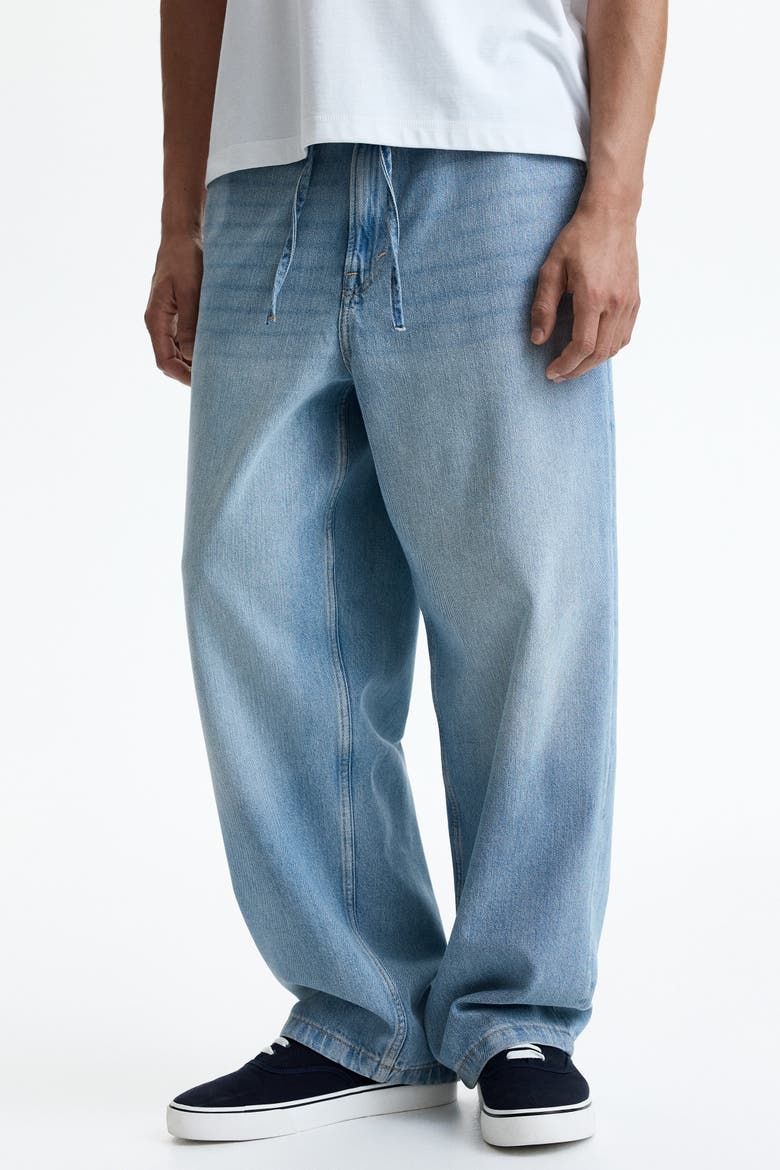 Baggy Jeans, Alternate, color, Light denim blue