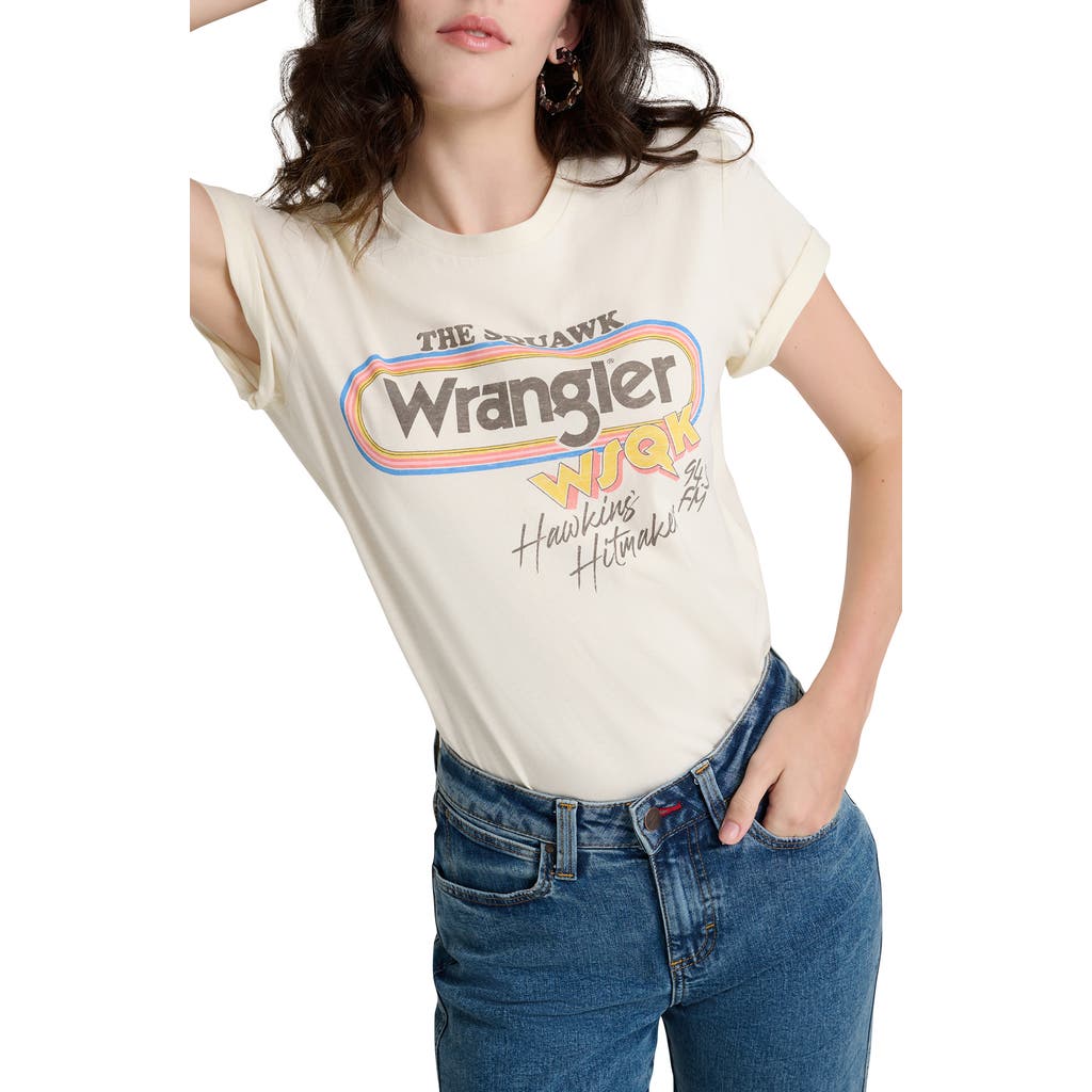 Wrangler X Stranger Things Wsqk Graphic T-shirt In White