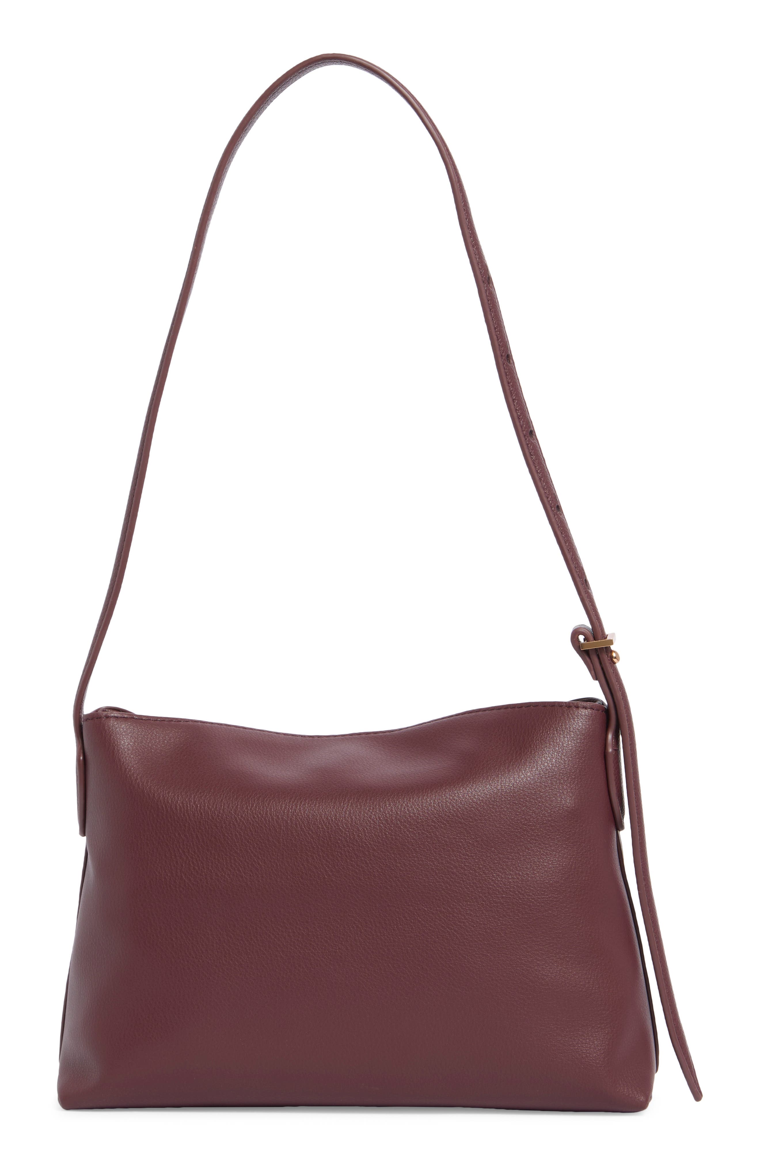 Sam Edelman Harlyn Small Shoulder Bag, Alternate, color, Dark Red