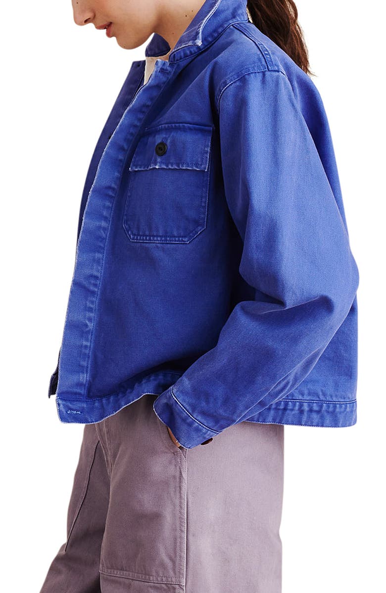 Alex Mill Washed Denim Crop Work Jacket, Alternate, color,
