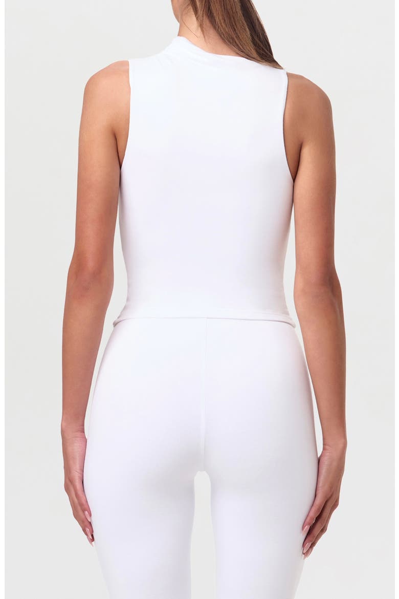 Smooth Asymmetric Neck Sleeveless Top, Alternate, color, WHITE