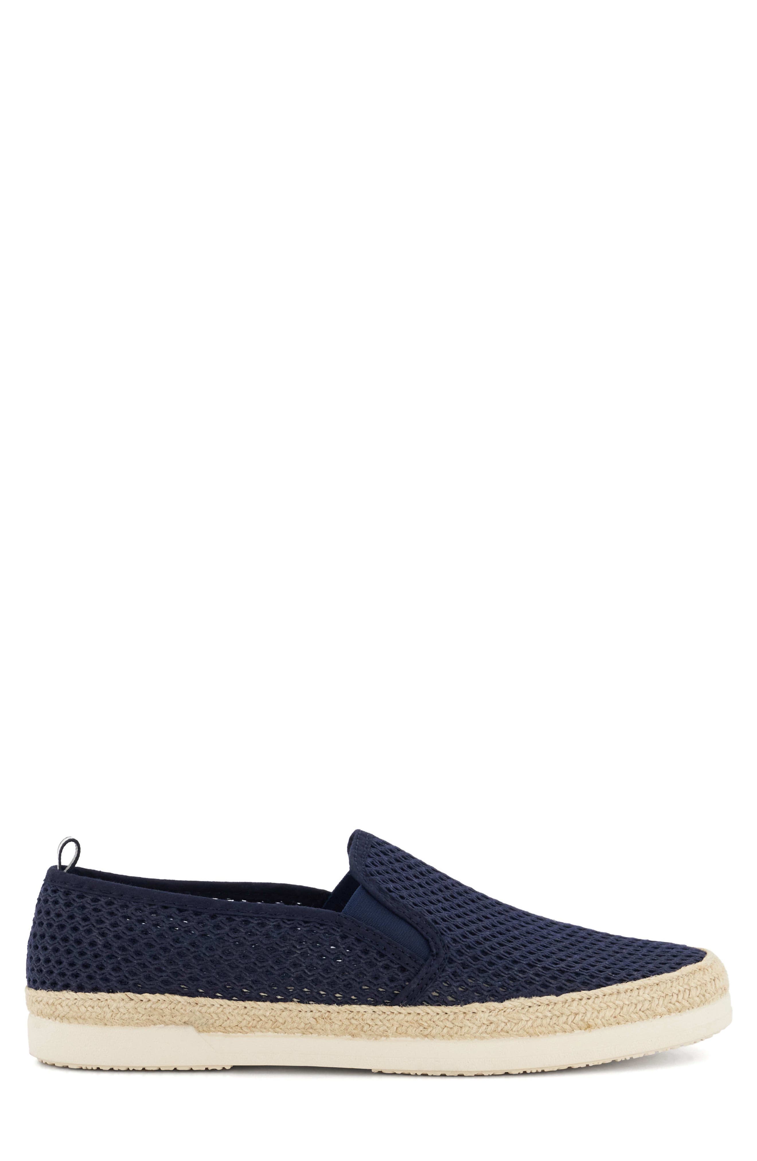 Dune London Fisherr Espadrille Slip-On Shoe, Alternate, color, Navy