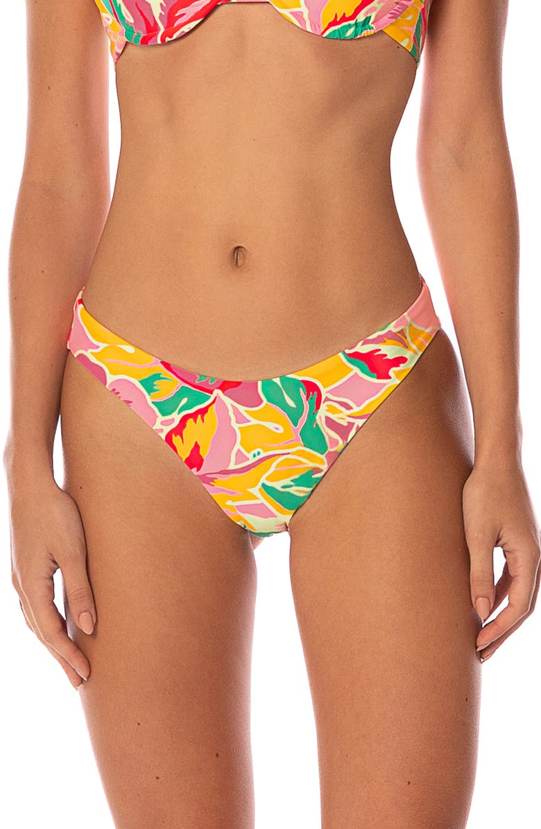 Maaji Dream Garden Sublimity Reversible Bikini Bottoms, Main, color, Pink
