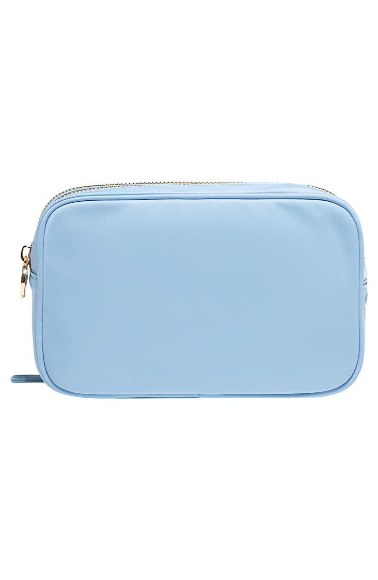 Stoney Clover Lane Double Zip Nylon Pouch, Alternate, color, Periwinkle