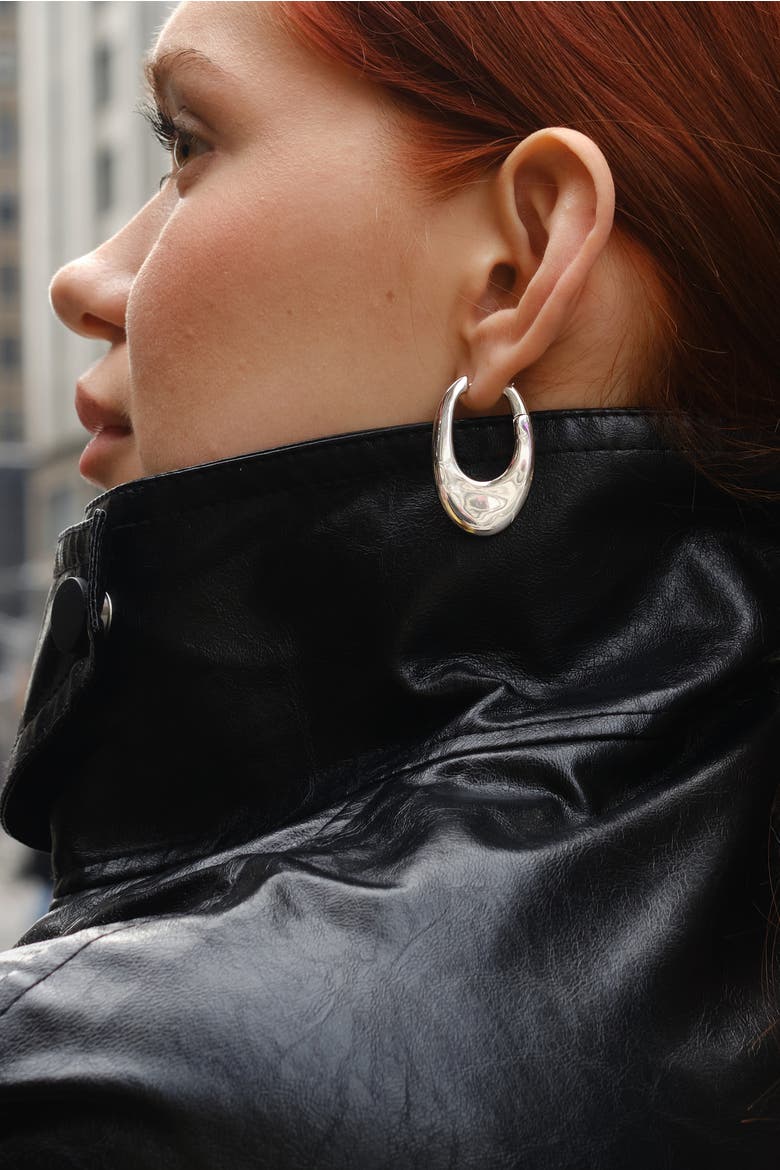 Lume Hoops, Alternate, color, Silver