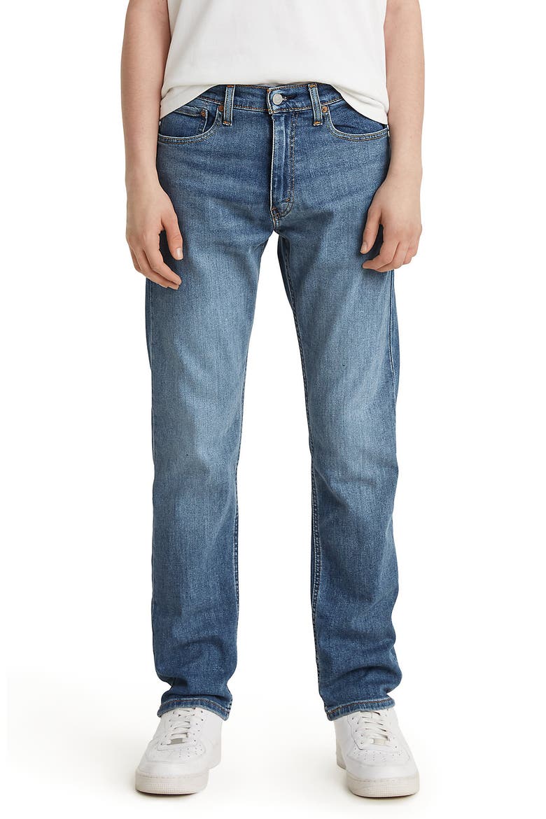 505™ Regular Straight Leg Jeans, Main, color, GOTH FOG ADV