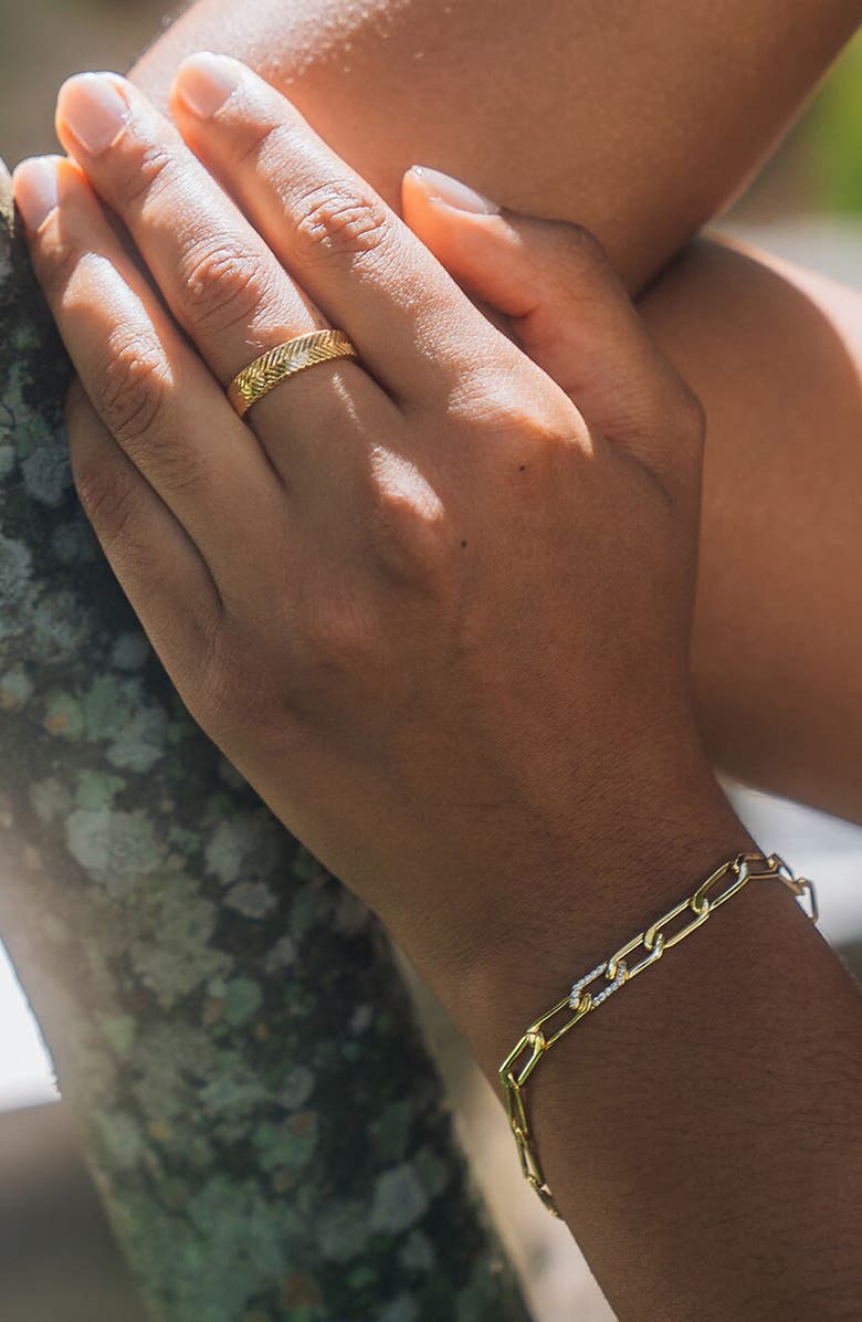 Sterling Forever Jeanne Chevron Ring, Alternate, color,