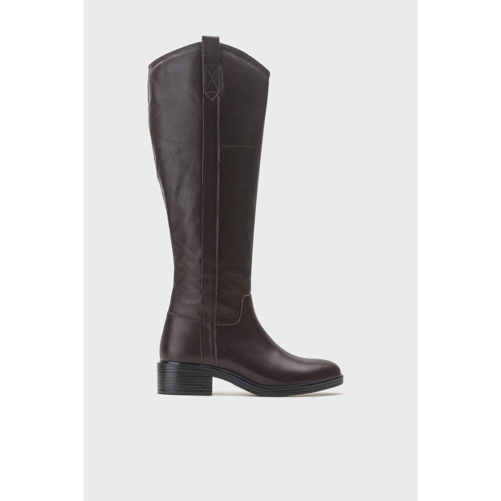 Forever & Always Shoes Acro Leather Boot In Brown