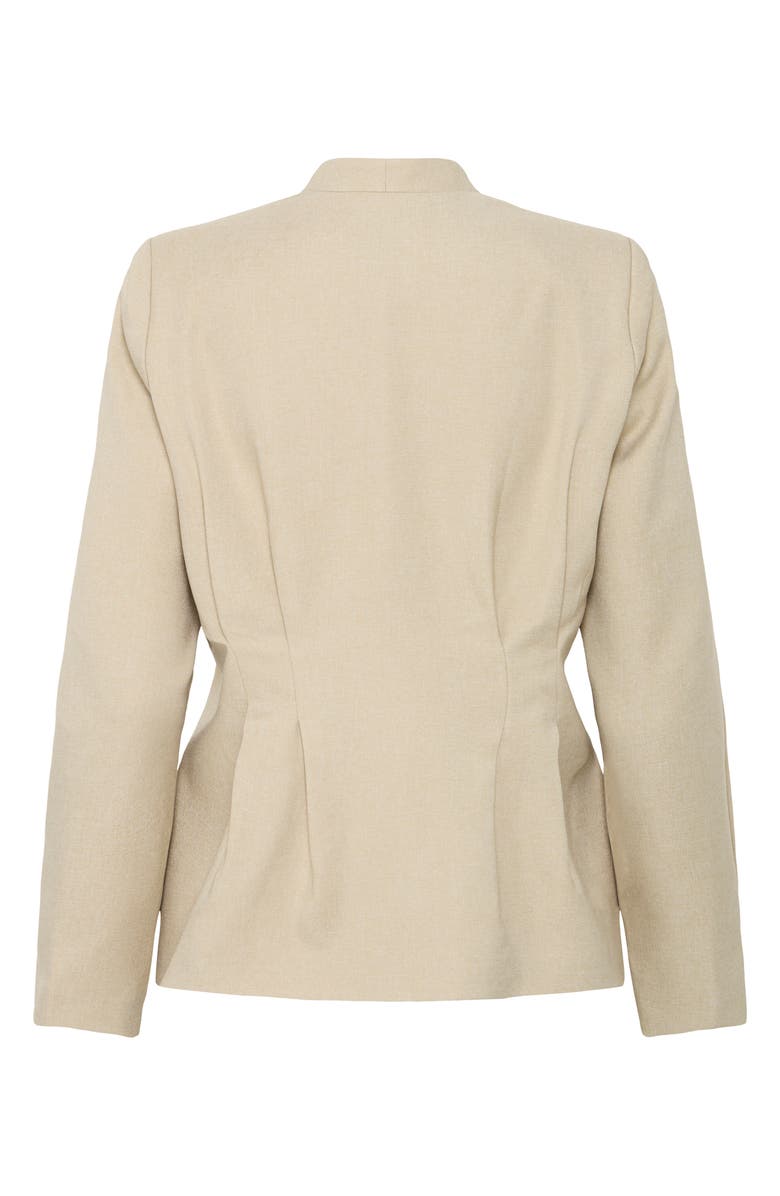 ICHI Ihgivana Button-Up Shirt, Alternate, color, Eucalyptus Melange