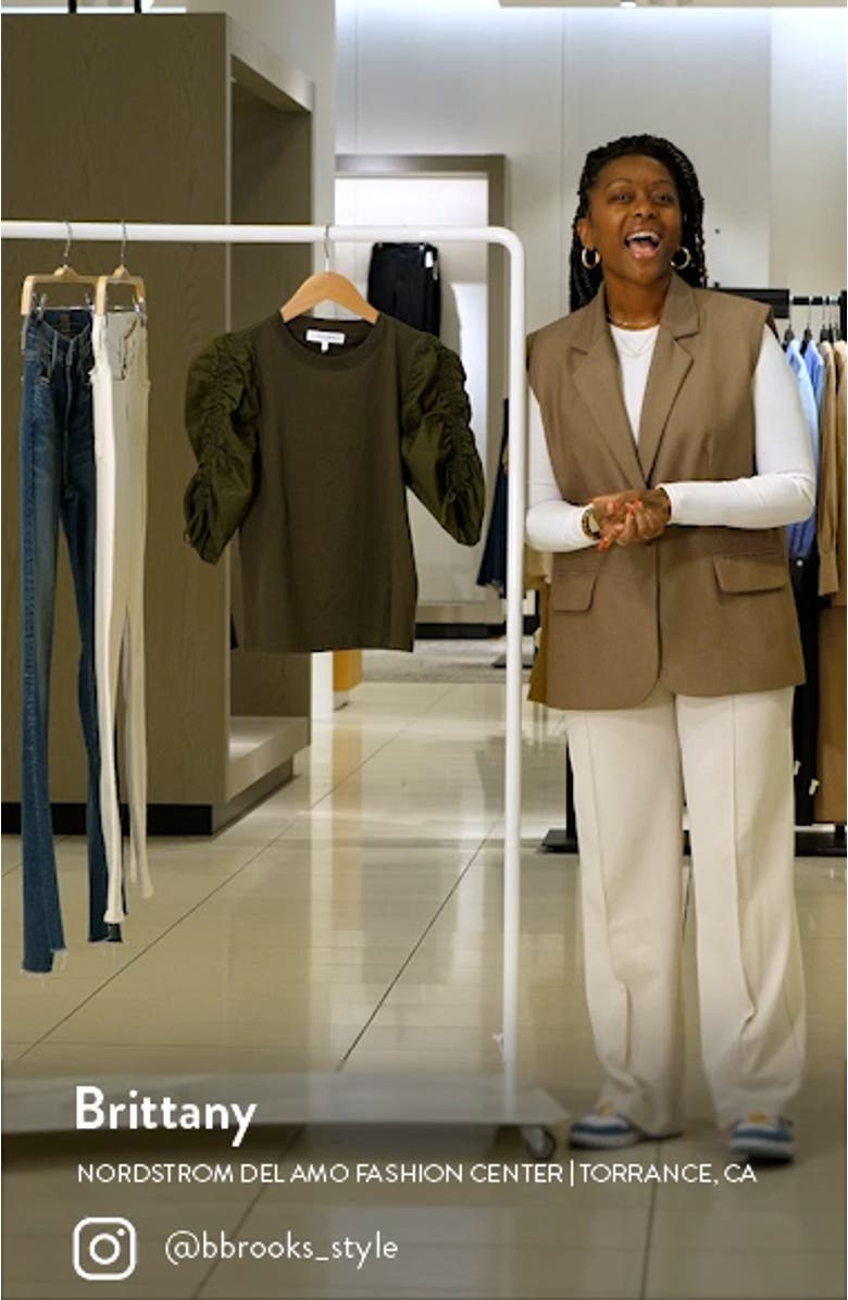 Ruched Sleeve T-Shirt, sales video thumbnail