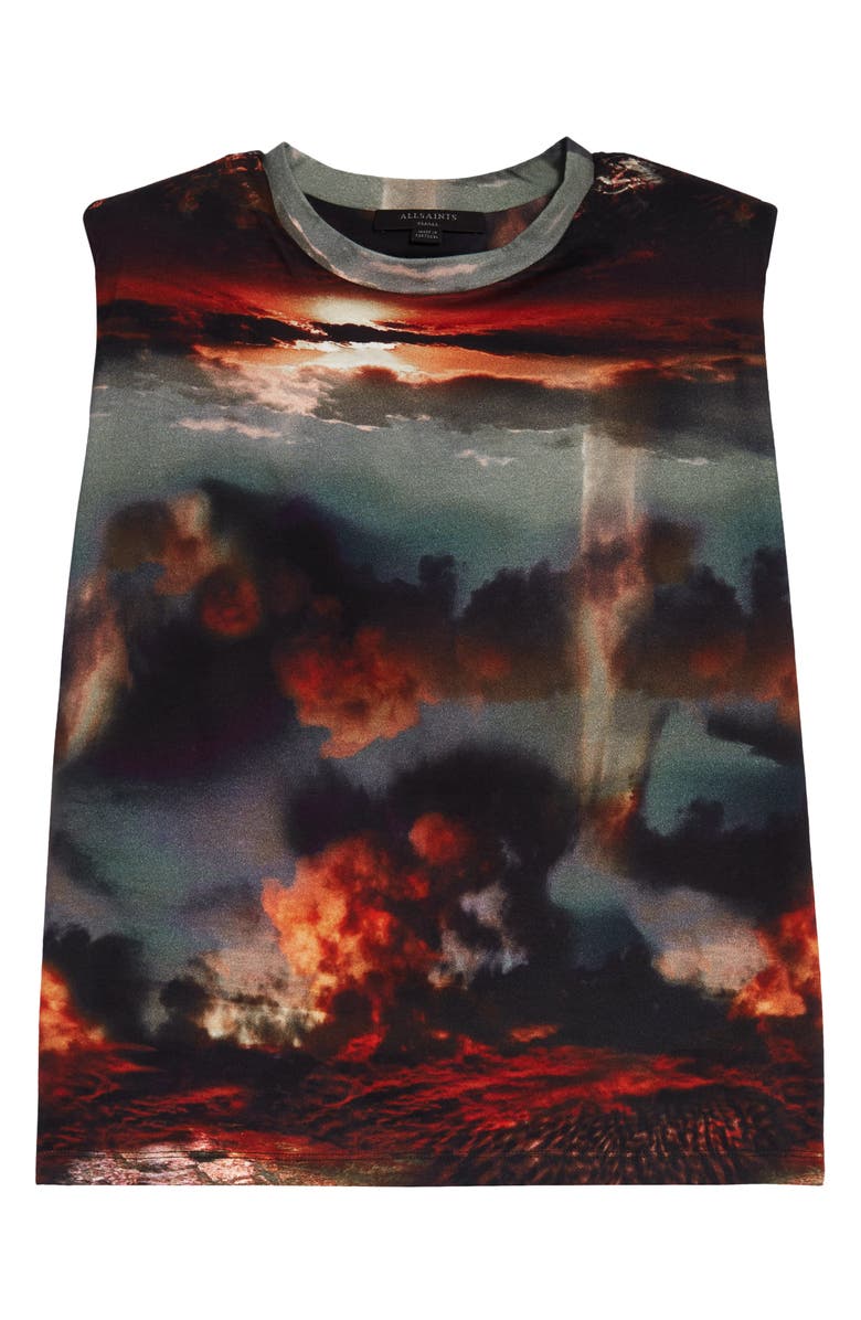 AllSaints Epiphany Coni Shoulder Pad Tank, Alternate, color,