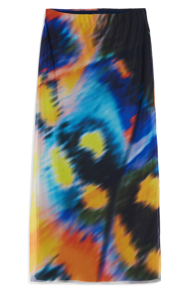 Desigual Print Tube Maxi Skirt, Alternate, color, 