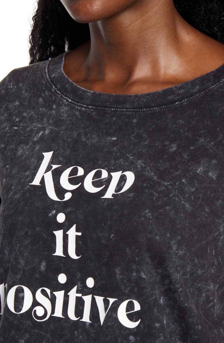 Sub_Urban Riot Keep it Positive Mineral Wash Graphic Tee, Alternate, color, 