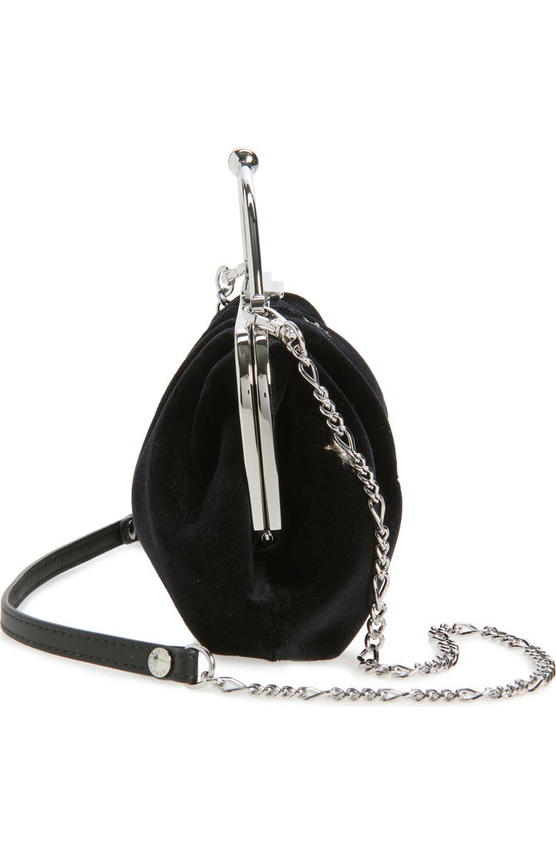 Strathberry x Cinq à Sept Embroidered Velveteen Frame Clutch, Alternate, color,