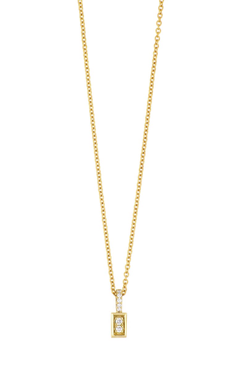 Bony Levy Katherine Diamond Rectangle Pendant Necklace, Main, color, 18K Yellow Gold