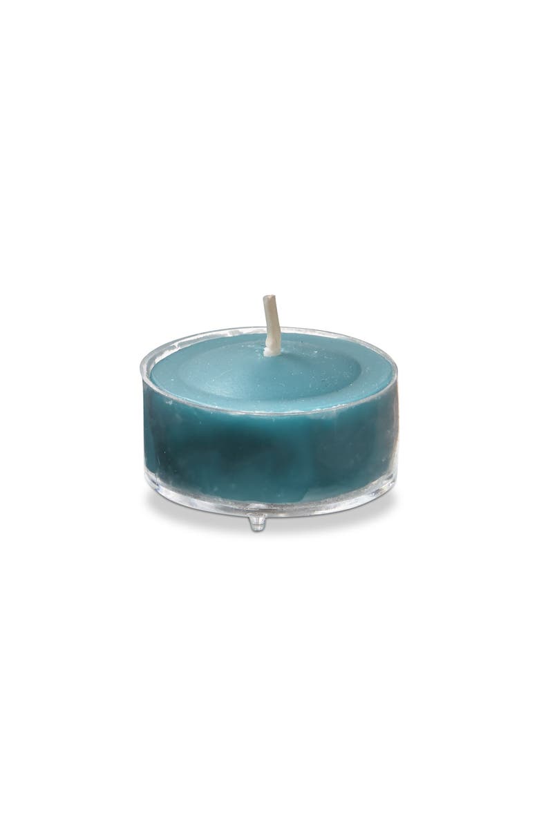 tag Color Studio Tealight Candles Set of 8 Smokeless Teal, Main, color, Blue