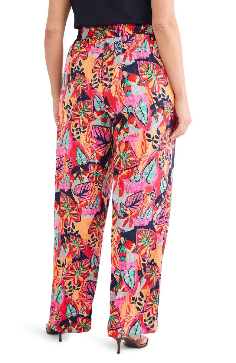 NIC+ZOE Kauai Garden Wide Leg Pants, Alternate, color, Red Multi