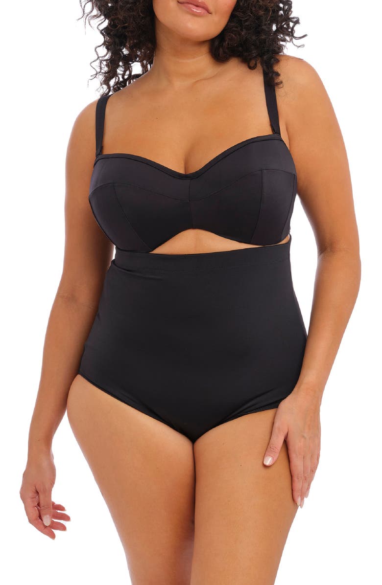 Elomi High Waist Swim Brief, Alternate, color,