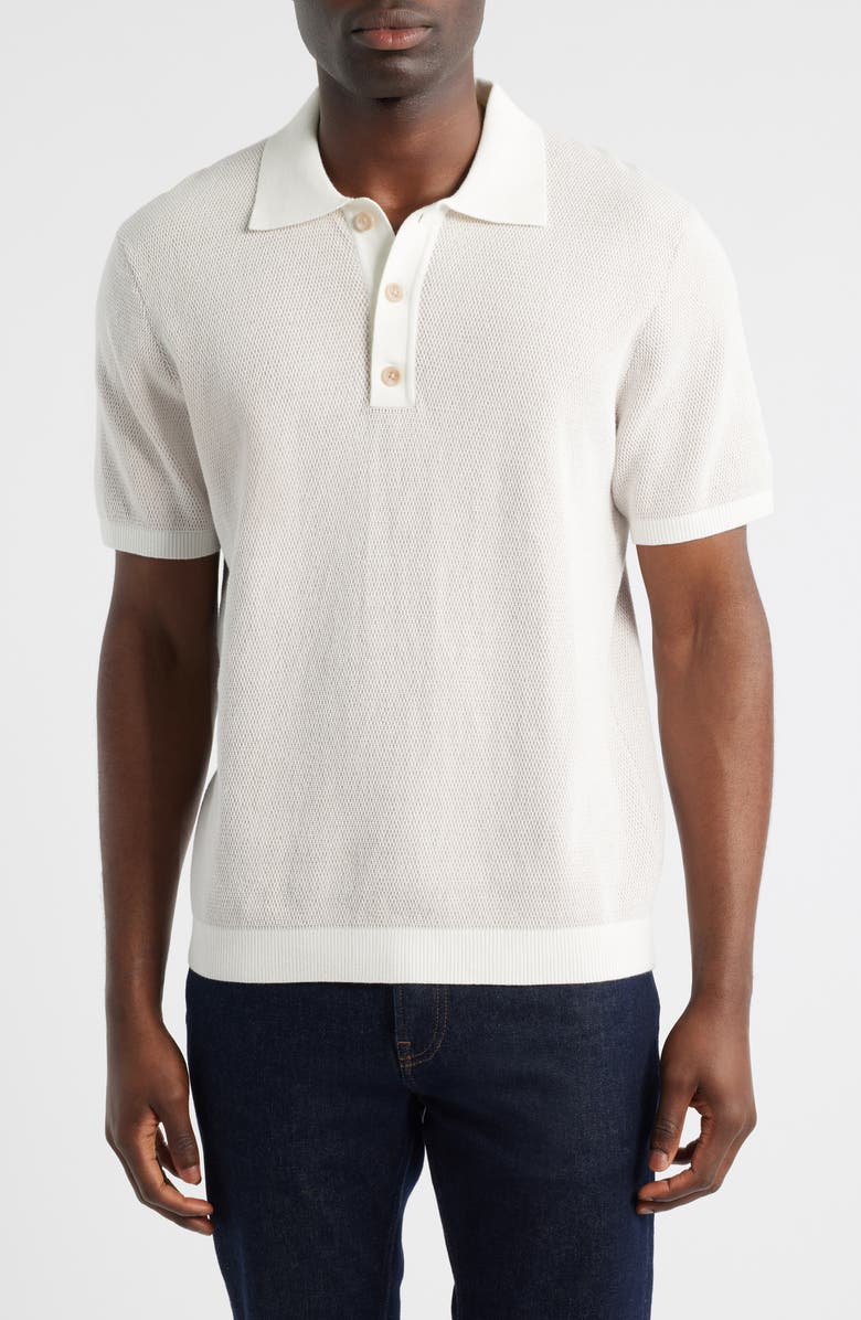 Robert Barakett Ronric Polo Sweater, Main, color, Powder Coral