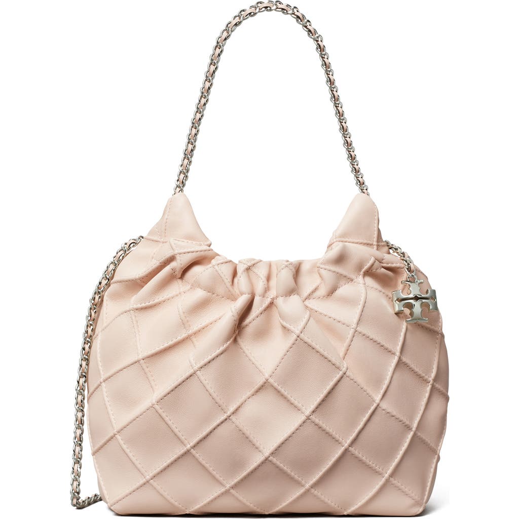 Tory Burch Mini Fleming Quilted Leather Hobo Bag