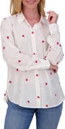 Lucky Brand Heart Print Button-Up Shirt