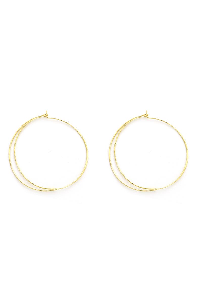 Panacea Double Hoop Earrings, Main, color, Gold