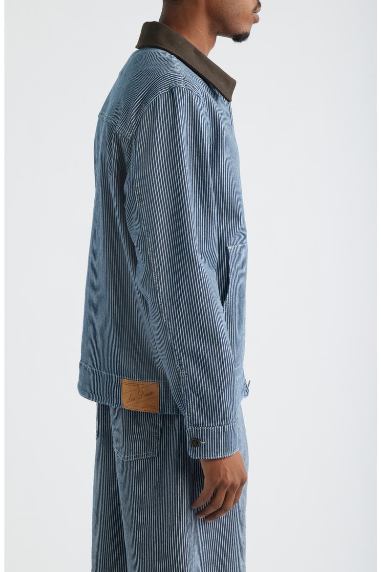 Robert Stripe Jacket, Alternate, color, DARK NAVY
