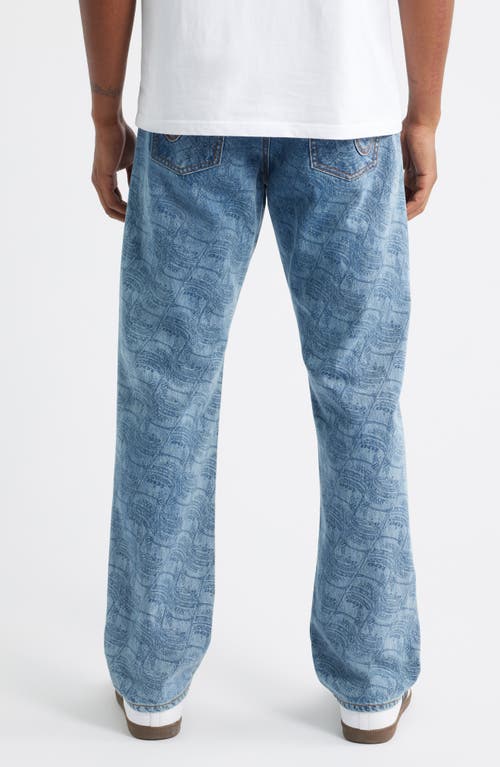 Icecream One Hundred Strawberry Straight Leg Jeans In Blue