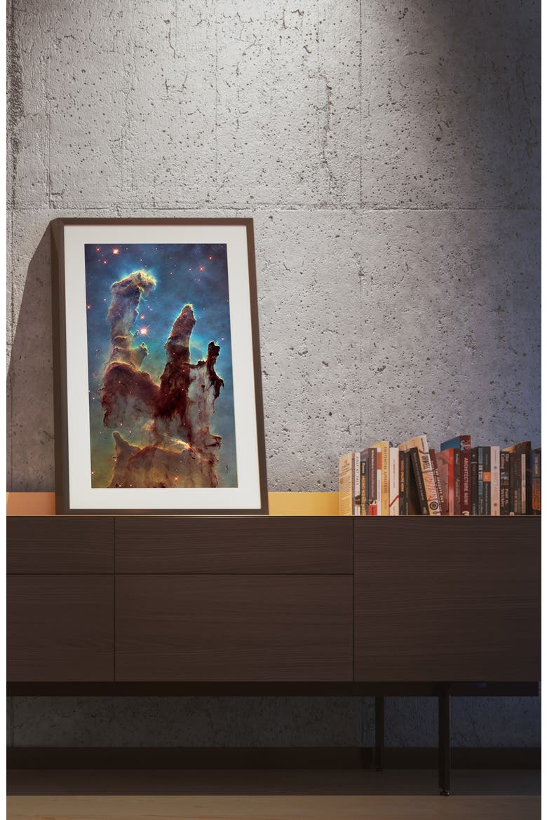 Soda Says x Meural Leonora Canvas Smart Art Frame, Alternate, color, BLACK