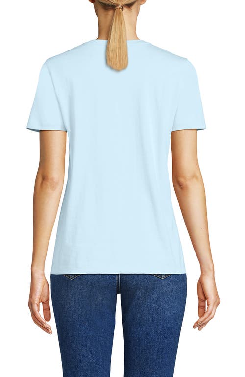 Lands' End Relaxed Supima Cotton Crew Neck T-shirt In Blue