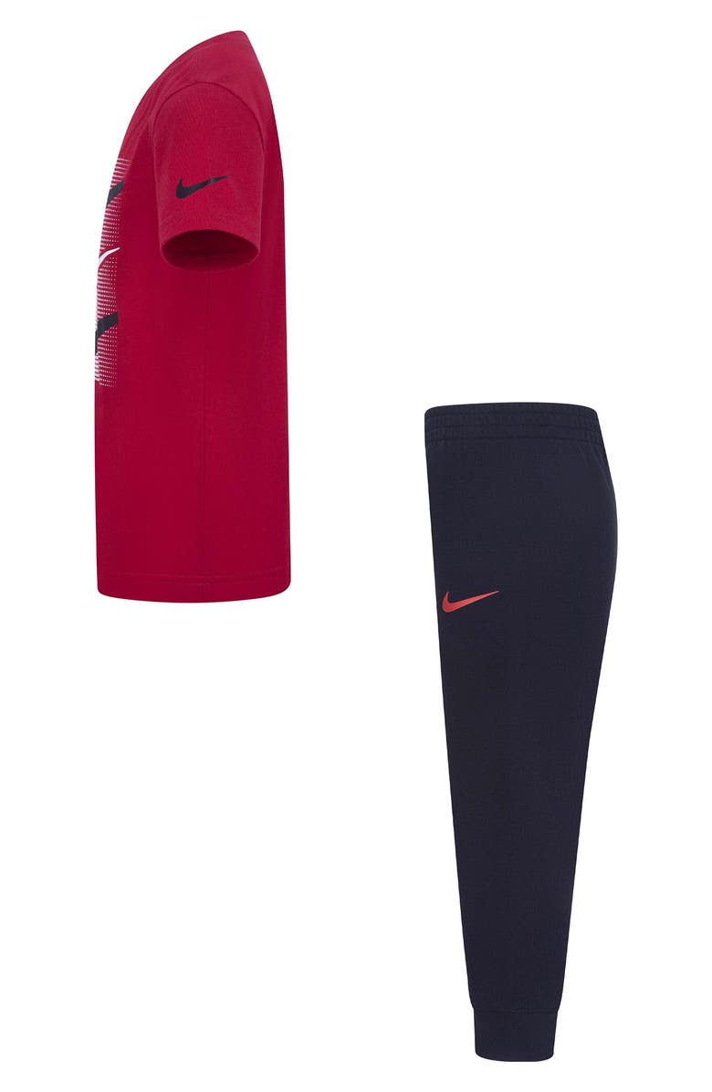 Nike Kids' Swoosh T-Shirt & Joggers Set, Alternate, color, Black