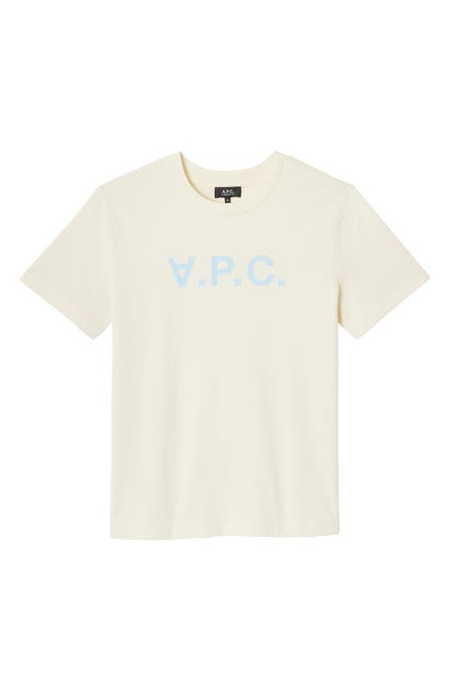 Apc White Oversized T-shirt With Vpc Print In Multi