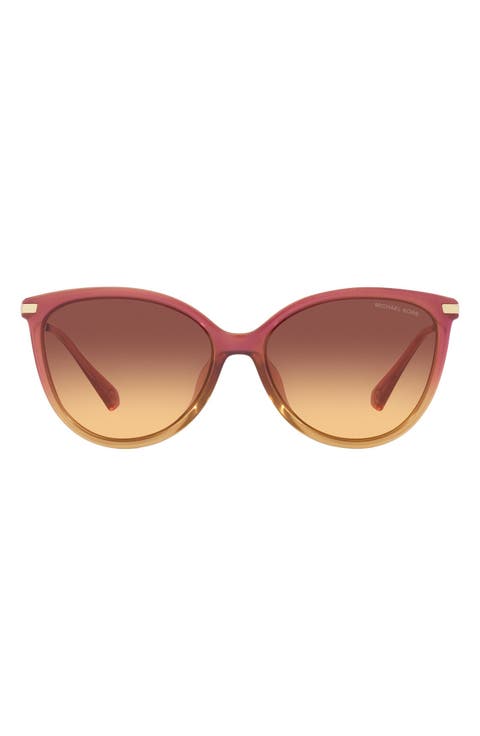 Dupont 58mm Gradient Cat Eye Sunglasses