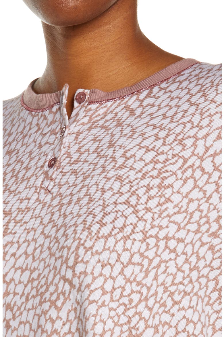 Refinery 29 Print Pajamas, Alternate, color, BROWN PRINT