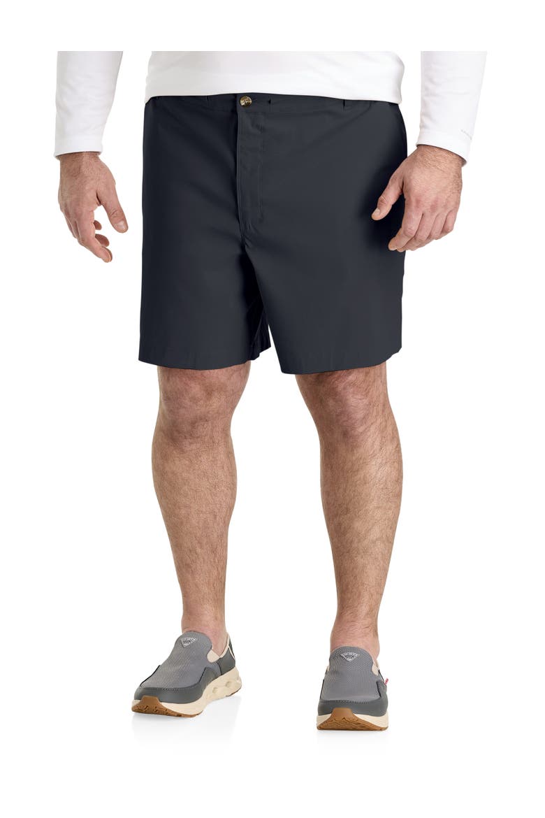 Big & Tall Tech Trail Performance Shorts, Main, color, BLACK