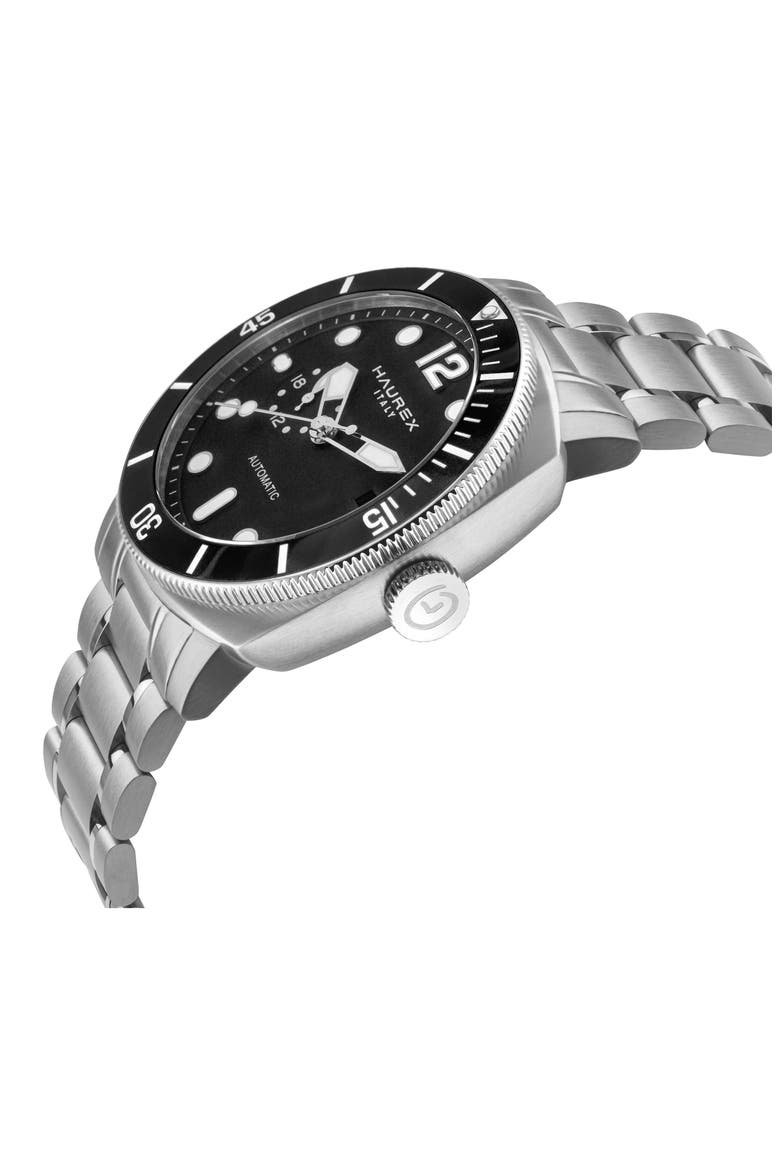 Fortezza Automatic Bracelet Watch, 44mm, Alternate, color, SILVER