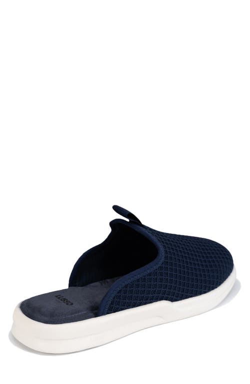 Lusso Cloud Pelli Waffle Knit Slipper In Indigo/marshmallow