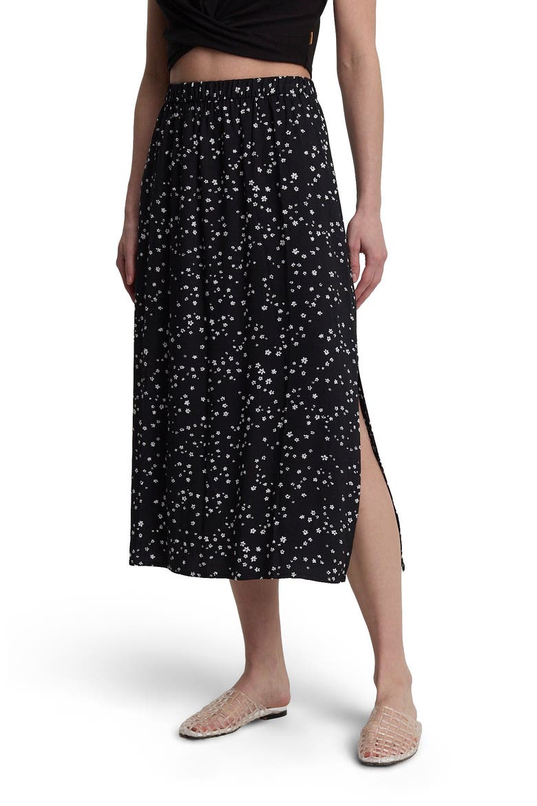 Yaletown Skirt, Alternate, color, Meteorite Black/Bloom Floral