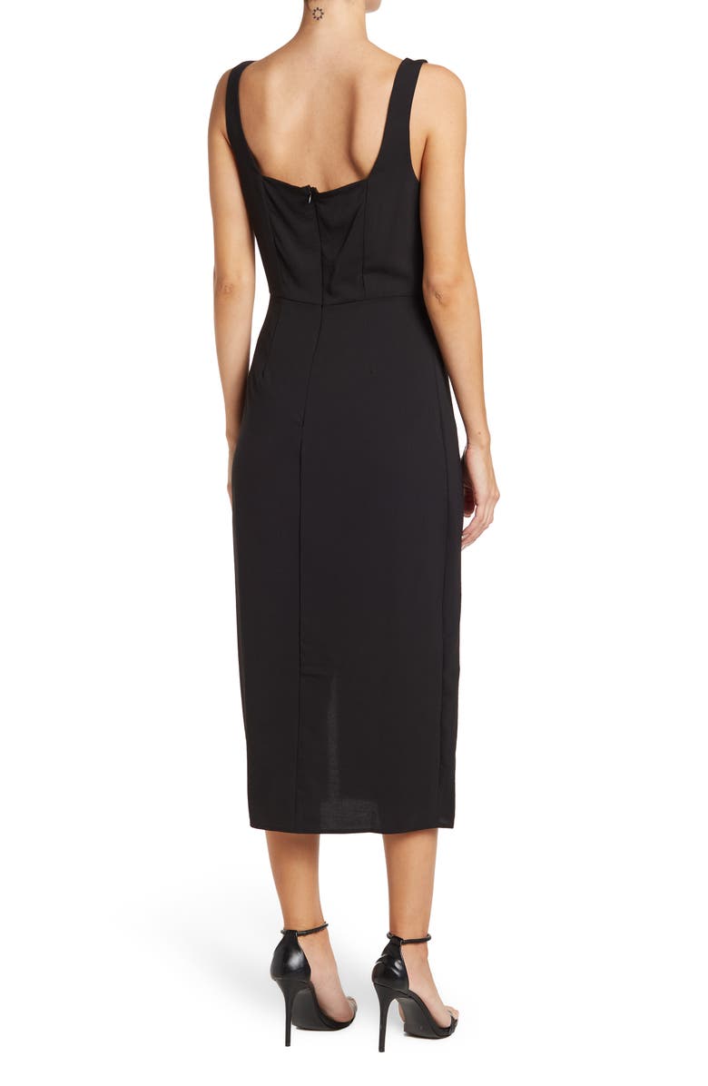 NSR Square Neck Midi Dress, Alternate, color,