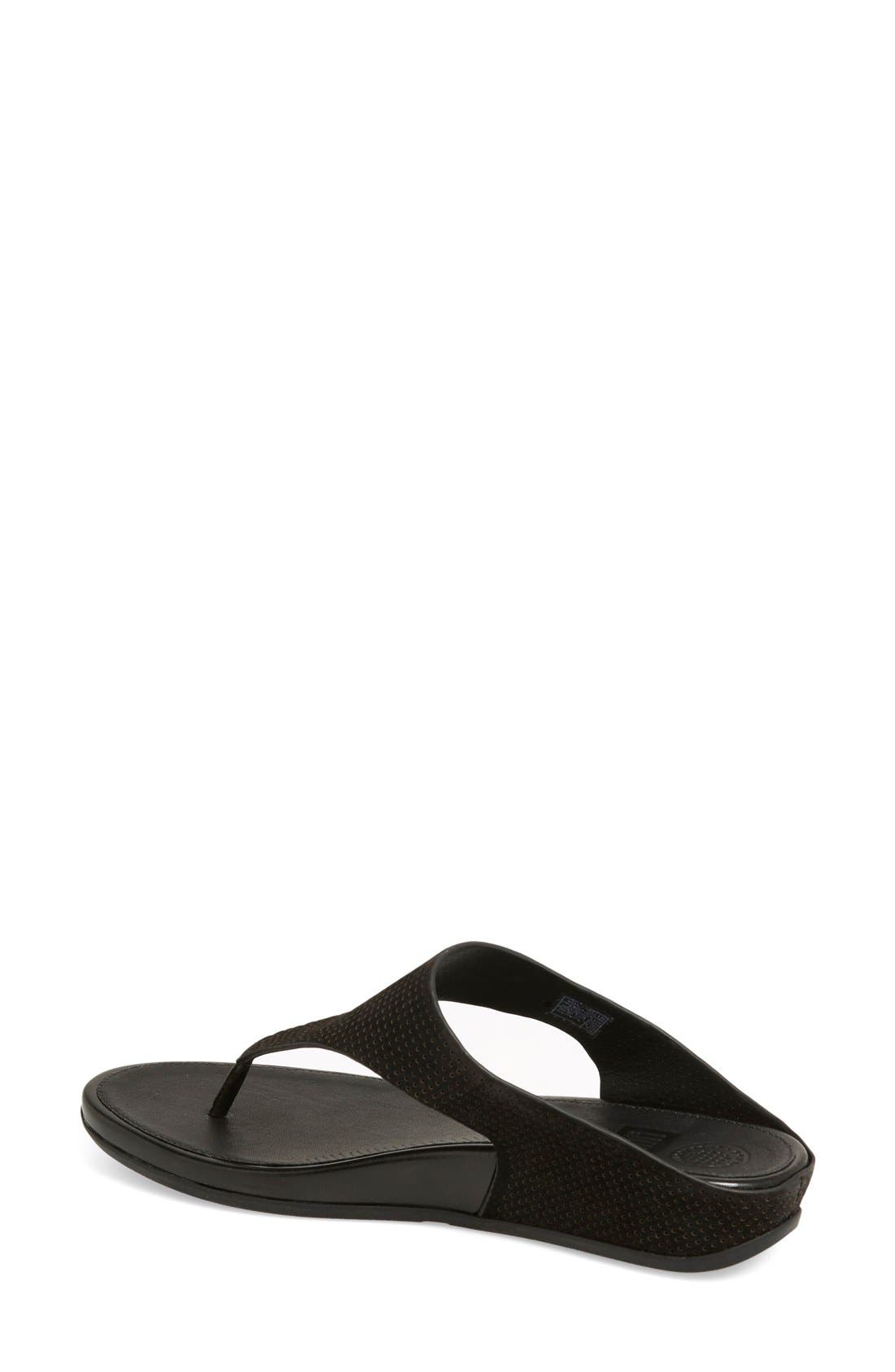 FitFlop <sup>™</sup> 'Banda SupercomFF<sup>™</sup> Cushioned' Perforated Sandal, Alternate, color, 