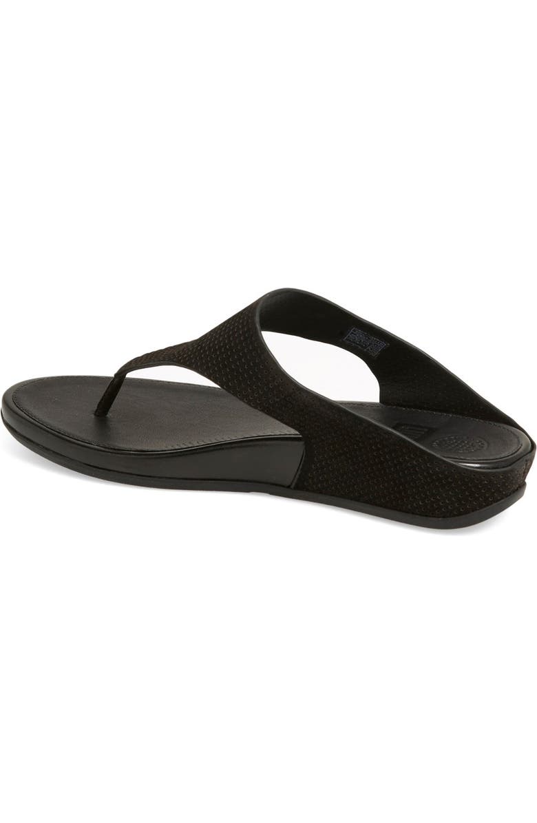 FitFlop <sup>™</sup> 'Banda SupercomFF<sup>™</sup> Cushioned' Perforated Sandal, Alternate, color,