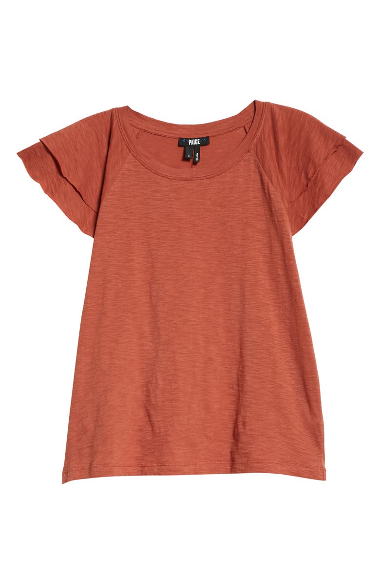 PAIGE Linnea Ruffle Sleeve T-Shirt, Alternate, color, 