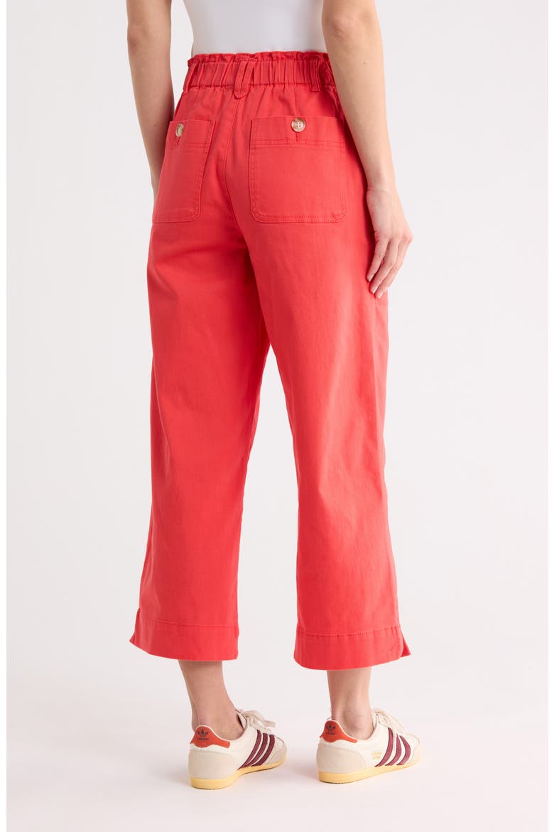 Wide Leg Ankle Crop Pants, Alternate, color, TANGERINE