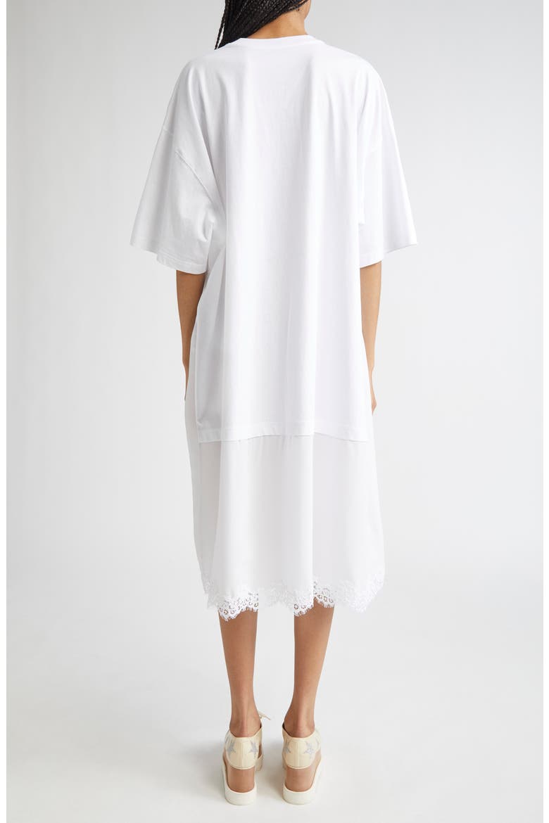 t shirt dress with lace trim ASOS Design - T-Shirt Hybrid Mini Dress - Women - Polyester/Spandex/Polyamide/Cotton - XS